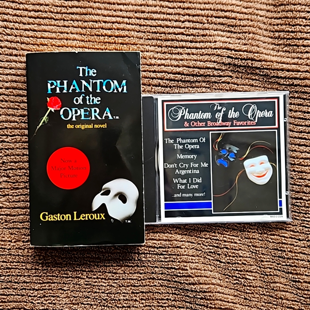 Phantom of the Opera, paperback book and cd of Broadway song